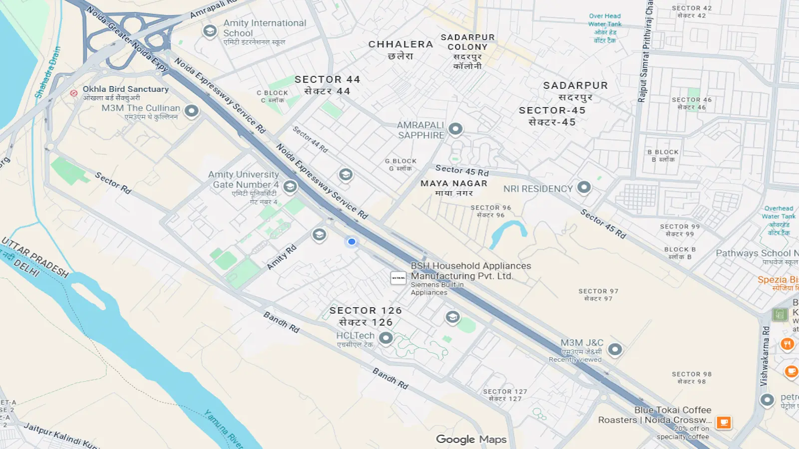 M3M Jacob and Co Residences Sector 97 Noida Expressway Connectivity Map