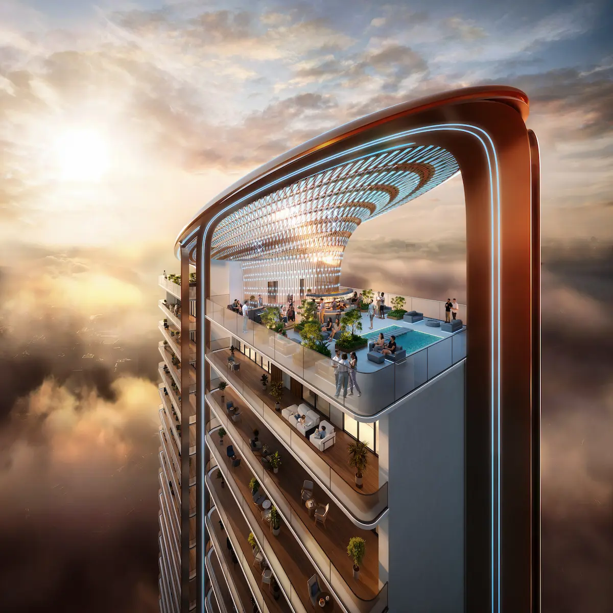 M3M x Jacob and Co Residences Noida Ultra Luxury Sky Lounge